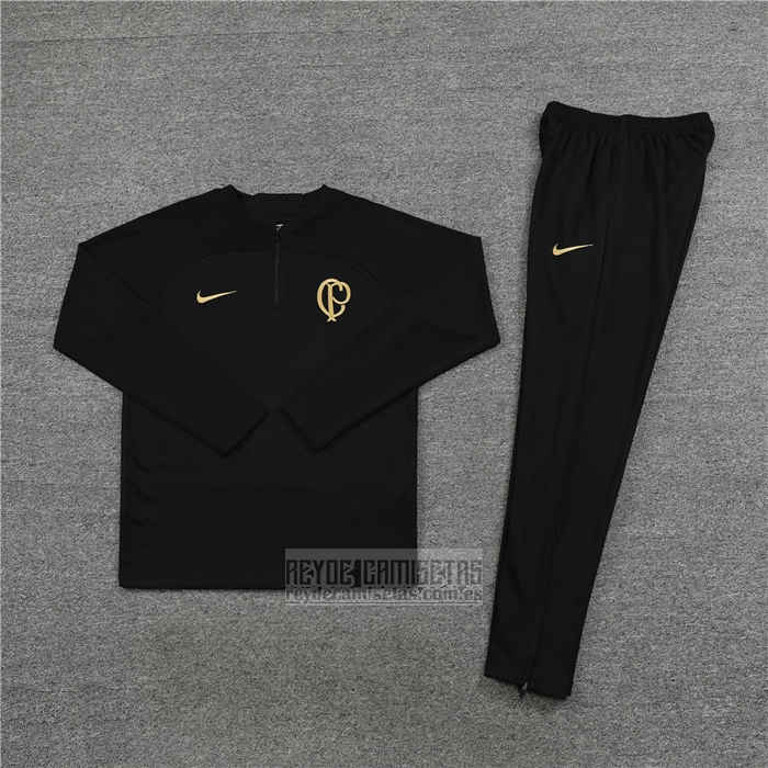 Chandal de Sudadera del Corinthians Nino 2023-2024 Negro